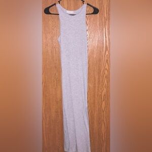Elegant Gray Maxi Dress